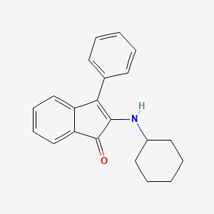 2-(Cyclohexylamino)-3-phenyl-1h-inden-1-one