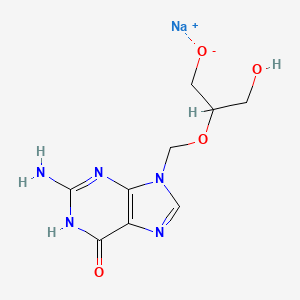 Sodium 2-((2-amino-6-oxo-1,6-dihydro-9H-purin-9-yl)methoxy)-3-hydroxypropan-1-olate