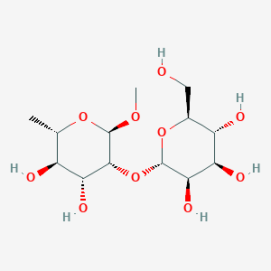 molecular formula C13H24O10 B012796 Methyl 2-O-mannopyranosyl-rhamnopyranoside CAS No. 108438-32-0