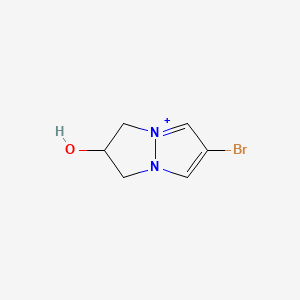 6-Bromo-2,3-dihydro-1H-4lambda(5)-pyrazolo(1,2-a)pyrazol-2-ol