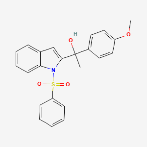 1-(4-Methoxyphenyl)-1-(1-(phenylsulfonyl)-1H-indol-2-yl)ethanol