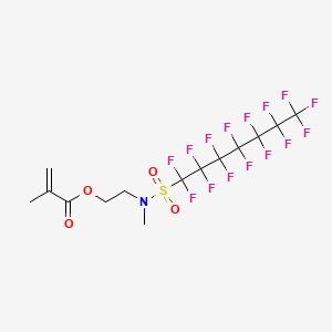 2-Propenoic acid, 2-methyl-, 2-[methyl[(pentadecafluoroheptyl)sulfonyl]amino]ethyl ester