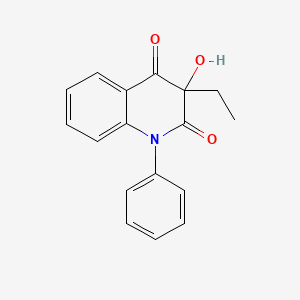 B12796457 3-Ethyl-3-hydroxy-1-phenyl-2,4(1H,3H)-quinolinedione CAS No. 84261-53-0