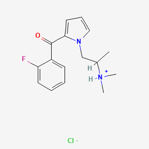 1-(2-(Dimethylamino)propyl)-2-(o-fluorobenzoyl)pyrrole monohydrochloride