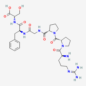 molecular formula C30H45N9O8 B1279673 Bradykinin (1-6) CAS No. 23815-88-5