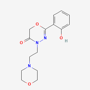 2-(2-Hydroxyphenyl)-4-(2-(4-morpholinyl)ethyl)-4H-1,3,4-oxadiazin-5(6H)-one