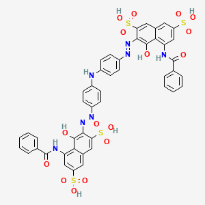 2,7-Naphthalenedisulfonic acid, 3,3'-(iminobis(4,1-phenyleneazo))bis(5-(benzoylamino)-4-hydroxy-