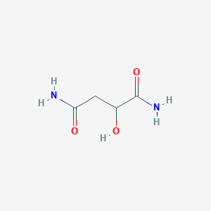 molecular formula C4H8N2O3 B12796871 2-Hydroxybutanediamide CAS No. 4387-09-1