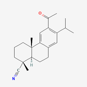 1-Phenanthrenecarbonitrile, 6-acetyl-1,2,3,4,4a,9,10,10a-octahydro-1,4a-dimethyl-7-(1-methylethyl)-, (1R,4aS,10aR)-