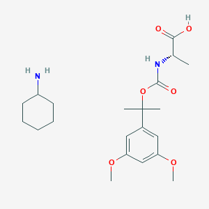 molecular formula C21H34N2O6 B012797 Ddz-Ala-OH cyclohexylammonium salt CAS No. 102814-11-9
