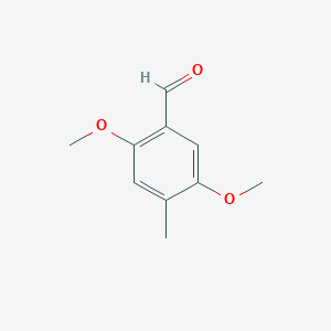 molecular formula C10H12O3 B127970 2,5-二甲氧基-4-甲基苯甲醛 CAS No. 4925-88-6