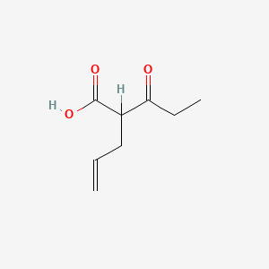 molecular formula C8H12O3 B12797093 2-Propanoylpent-4-enoic acid CAS No. 91284-16-1