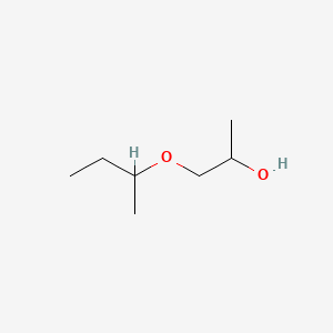 molecular formula C7H16O2 B12797100 1-(1-Methylpropoxy)-2-propanol CAS No. 53907-95-2