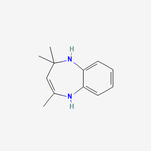 molecular formula C12H16N2 B12797147 2,2,4-Trimethyl-2,5-dihydro-1H-1,5-benzodiazepine CAS No. 35190-57-9