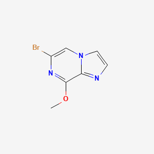 molecular formula C7H6BrN3O B1279715 6-Bromo-8-methoxyimidazo[1,2-a]pyrazine CAS No. 63744-25-2