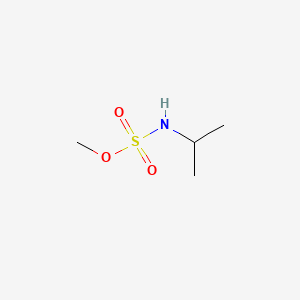 molecular formula C4H11NO3S B12797152 Sulfamic acid, (1-methylethyl)-, methyl ester CAS No. 60343-60-4