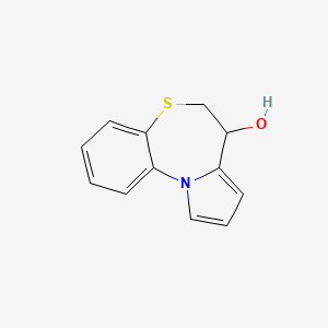 molecular formula C12H11NOS B12797154 6,7-Dihydropyrrolo[2,1-d][1,5]benzothiazepin-7-ol CAS No. 80008-55-5