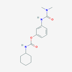 molecular formula C16H23N3O3 B12797233 [3-(dimethylcarbamoylamino)phenyl] N-cyclohexylcarbamate CAS No. 52093-46-6