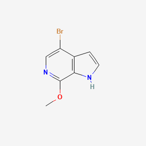 molecular formula C8H7BrN2O B1279732 4-溴-7-甲氧基-1H-吡咯并[2,3-c]吡啶 CAS No. 425380-37-6