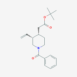 molecular formula C20H27NO3 B1279743 N-苯甲酰美洛奎宁叔丁酯 CAS No. 52346-13-1