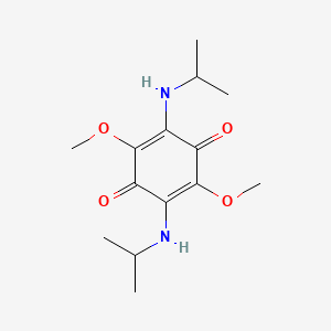 2,5-Dimethoxy-3,6-bis(propan-2-ylamino)cyclohexa-2,5-diene-1,4-dione