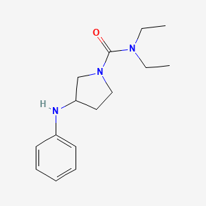 3-Anilino-N,N-diethyl-1-pyrrolidinecarboxamide