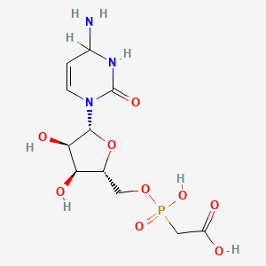 ((5-(4-Amino-2-oxo-3,4-dihydro-2H-pyrimidin-1-yl)-3,4-dihydroxytetrahydro-furan-2-ylmethoxy)-hydroxy-phosphoryl}acetic acid