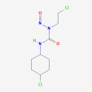 molecular formula C9H15Cl2N3O2 B12797563 3-(4-Chlorocyclohexyl)-1-(2-chloroethyl)-1-nitrosourea CAS No. 74729-48-9