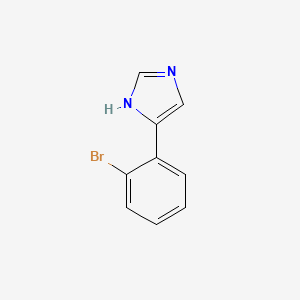 molecular formula C9H7BrN2 B1279758 4-(2-溴苯基)-1H-咪唑 CAS No. 450415-78-8