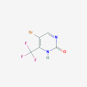 molecular formula C5H2BrF3N2O B1279761 5-溴-4-(三氟甲基)嘧啶-2(1H)-酮 CAS No. 785777-90-4