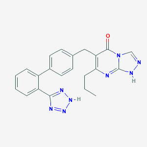 B127977 7-propyl-6-[[4-[2-(2H-tetrazol-5-yl)phenyl]phenyl]methyl]-1H-[1,2,4]triazolo[4,3-a]pyrimidin-5-one CAS No. 151327-13-8