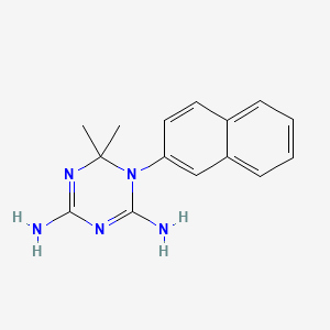 1,3,5-Triazine-2,4-diamine, 1,6-dihydro-6,6-dimethyl-1-(2-naphthalenyl)-