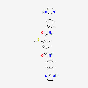 N(1),N(4)-Bis(4-(4,5-dihydro-1H-imidazol-2-yl)phenyl)-2-(methylthio)terephthalamide