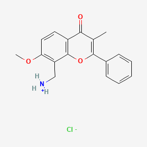 8-(Aminomethyl)-7-methoxy-3-methylflavone hydrochloride