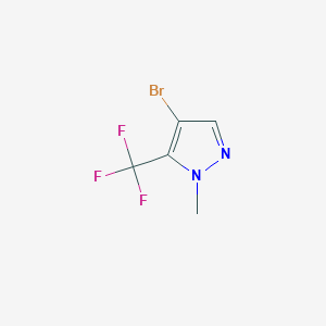 molecular formula C5H4BrF3N2 B1279785 4-Bromo-1-methyl-5-(trifluoromethyl)-1H-pyrazole CAS No. 497832-98-1