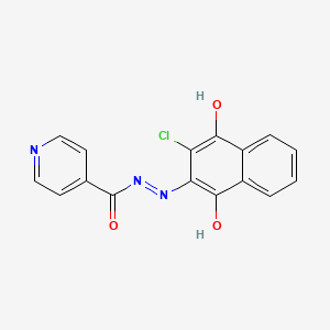 N'-(3-Chloro-1,4-dioxo-1,4-dihydronaphthalen-2-yl)pyridine-4-carbohydrazide