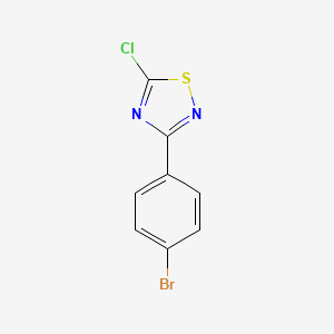 molecular formula C8H4BrClN2S B1279793 3-(4-溴苯基)-5-氯-1,2,4-噻二唑 CAS No. 191919-26-3
