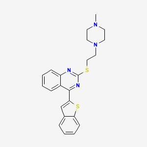 Quinazoline, 4-benzo(b)thien-2-yl-2-((2-(4-methyl-1-piperazinyl)ethyl)thio)-