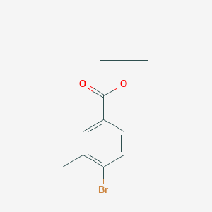 molecular formula C12H15BrO2 B1279802 叔丁基 4-溴-3-甲基苯甲酸酯 CAS No. 347174-28-1