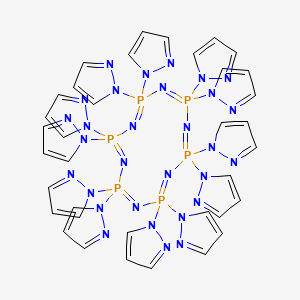 2,2,4,4,6,6,8,8,10,10,12,12-Dodeca(1H-pyrazol-1-yl)-2lambda(5),4lambda(5),6lambda(5),8lambda(5),10lambda(5),12lambda(5)-cyclohexaphosphaza-1,3,5,7,9,11-hexaene