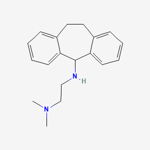 molecular formula C19H24N2 B12798050 N(1)-(10,11-Dihydro-5H-dibenzo(a,d)cyclohepten-5-yl)-N(2),N(2)-dimethyl-1,2-ethanediamine CAS No. 20799-98-8