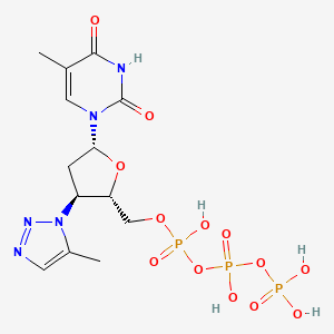 Thymidine 5'-(tetrahydrogen triphosphate), 3'-deoxy-3'-(5-methyl-1H-1,2,3-triazol-1-yl)-