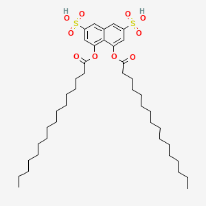 1,5-Dihexadecanoyloxy-2,7-naphthalenedisulfonic acid