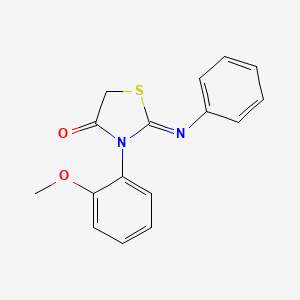 3-(2-Methoxyphenyl)-2-(phenylimino)-1,3-thiazolidin-4-one