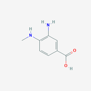 molecular formula C8H10N2O2 B1279846 3-Amino-4-(methylamino)benzoic acid CAS No. 66315-15-9