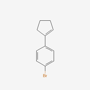molecular formula C11H11B B1279857 1-溴-4-环戊烯基苯 CAS No. 6725-74-2