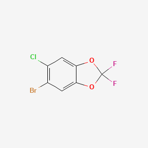 molecular formula C7H2BrClF2O2 B1279863 5-Bromo-6-chloro-2,2-difluorobenzo[d][1,3]dioxole CAS No. 869188-52-3