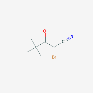 molecular formula C7H10BrNO B1279880 1-溴-1-氰基-3,3-二甲基丁烷-2-酮 CAS No. 89563-44-0