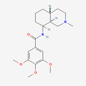 Isoquinoline, decahydro-2-methyl-8-(3,4,5-trimethoxybenzamido)-, (E)-