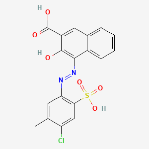 2-Naphthalenecarboxylic acid, 4-(2-(4-chloro-5-methyl-2-sulfophenyl)diazenyl)-3-hydroxy-